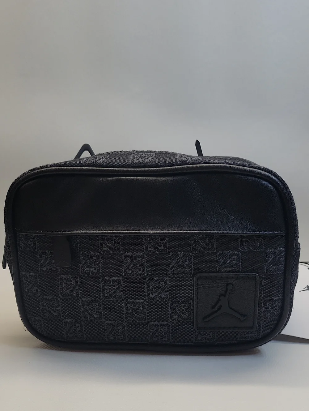 New! Jordan Jam 23 Monogram Jacquard Camara Crossbody Bag Black